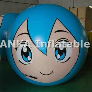 Inflatable Girl Face Sphere Balloon Price Made in China