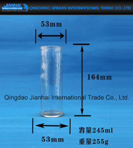 Long Glass Bottle for Candle Holder Deoration